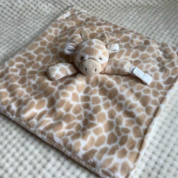 Carters Plush Giraffe Lovey Security Blanket With Pacifier Holder - Picture 3 of 10